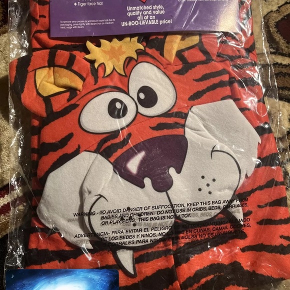 NOS Vintage Disguise Inc unboolievable tiny tiger costume/Playwear Suit&Hat 2-4T - Picture 2 of 3